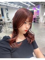 ユーフォリア 渋谷グランデ(Euphoria SHIBUYA GRANDE) ワインレッド ボルドーカラー カシスレッド くびれ巻き