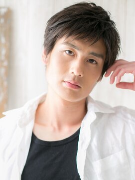 メンズヘア ビーセカンド 草加店(MENS HAIR B-2) アッシュブラックビジネスベリーショートY草加