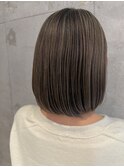ハイライト白髪もぼかせるグレージュカラー!福岡ハイライト