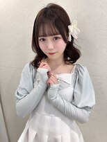 渋谷ヘアメ　アイドルヘア　ウェーブ巻き　ボブヘアメ