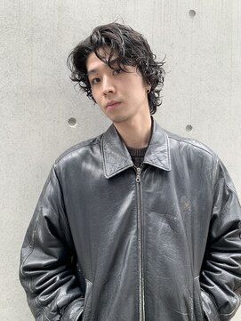 シオ ヘアー デザイン(Sio. hair design) メンズミディアム グランジパーマ 大人ニュアンスパーマ