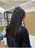 ブリーチなしアッシュグレージュ