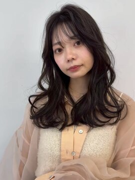 アース コアフュールボーテ 長野駅前店(EARTH coiffure beaute) ナチュラルベージュ_ヨシンモリ_顔周りレイヤー_レイヤーカット