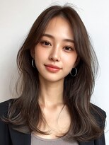 ロティー(loty)&nbsp;レイヤー 赤み消し オリーブグレー 暗髪 透明感カラー 20代30代