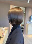 ボブ×オリーブカラー