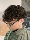 メンズマッシュパーマ波巻ツイストスパイラルパーマ札幌大通