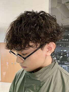 テンション(tension) メンズマッシュパーマ波巻ツイストスパイラルパーマ札幌大通