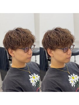 ブライト(BRIGHT) シャドウパーマ　ハイライト