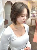 色気溢れる無造作大人ボブ
