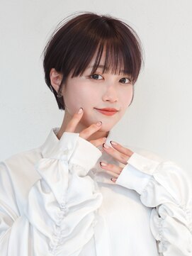 アルバム 新宿(ALBUM SHINJUKU) 前髪カットショートおくれ毛ココアベージュ_F31263