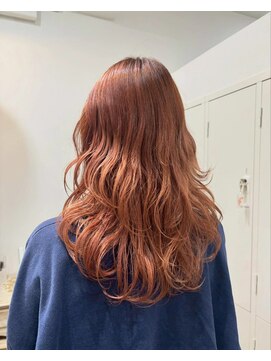 ロッカ(ROCCA) テラコッタオレンジ×ミディアムウェーブ