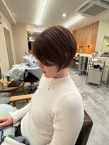 ソルバイシーループユナイテッド(soru by C-LOOP UNITED)&nbsp;大人美人丸みショートボブ白髪ぼかしハイライト川崎20代30代40代