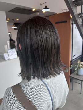 リドル ヘアー 駒生店(Riddle HAIR) 透け感カラー×切りっぱなしボブ