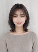 髪質改善 ハイトーンベージュ 大人ウルフミディアム