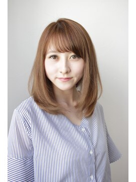 シアン ヘア デザイン(cyan hair design) 【cyan】大人かわいい 内巻きミディ