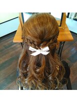 リピュア(Re:PURe)&nbsp;**編み込みリボンハーフアップ**