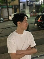 プレミアムバーバー 目黒店(PREMIUM BARBER produce by HIRO GINZA) 爽やか艶パーマスタイル〈目黒〉〈理容室〉