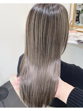 アッシュ 大宮店(Ash) 透明感グレージュ髪質改善バレイヤージュ☆
