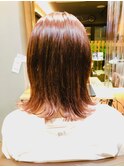 Aラインボブ/ピンク/ピンクブラウン/ピンクベージュ