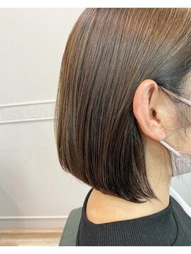 アトリエ タキ(atelier.taki) 大人の内巻きボブ/白髪ぼかしハイライト/垂水