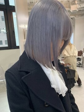 ペレ 渋谷(PELE) Y78_ ブルーシルバー ブリーチ2回～