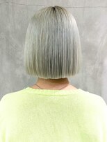 アルバム 渋谷パルコ(ALBUM)&nbsp;ホワイトブロンド_外ハネボブセクションカラー_ba382152