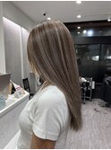 ほうじ茶ラテカラーバレイヤージュ