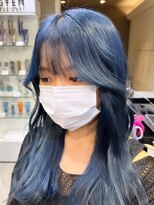 ベレーザ 渋谷(BELEZA)&nbsp;2287ネオンカラーターコイズブルーインディゴハイトーンカラー