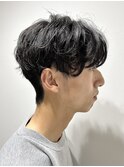 ツイストスパイラルパーマ波巻きパーマメンズカットメンズパーマ