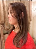 韓国風セミミディ☆チョコブラウン☆★30代お客様施術後★☆