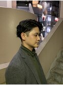 スパイラルパーマ/田町/眉カット/ビジネススタイル/メンズカット