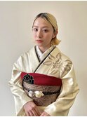 成人式前撮りヘア/ミディアムアレンジ