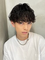フィフス 名駅(fifth) 再現性高い波巻きスパイラルパーマ×刈り上げマッシュ
