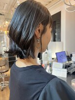 ブリング バイ スノードロップ 吉祥寺(BRING by Snowdrop)&nbsp;デザインカラー/レイヤーカット/ウェットヘア/オリーブベージュ