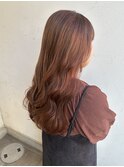 秋のくすみオレンジベージュ