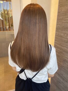 ポジ(poji) 髪質改善カラー　艶カラー　ブラウンカラー　ミディアム