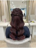 ハーフアップ