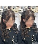 編みあげハーフツイン