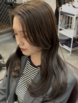 アミーゴ(AMIGO) 顔周りレイヤー×オリーブベージュ