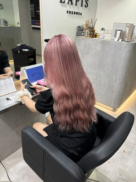 ラピス 福岡天神店(Lapis) ブリーチ/ブリーチカラー/ピンク