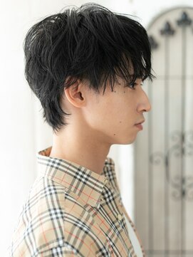 モッズヘア メン 上尾東口店(mod's hair men) 爽やか学生アッシュブラックくせ毛風メンズカットH上尾