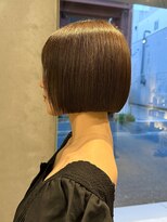 ニール(nier)&nbsp;ボブ/ボブカット/平行ボブ/直線ボブ/ブラウンカラー