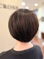 クロス(CROSS)&nbsp;ヘアマニキュア/白髪染め/丸みボブ/ミセスヘア