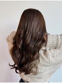 ツヤ感透明感トレンドブラウンカラー/20代/30代