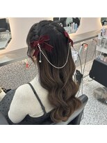 アリエス 八重洲店(Aries) 編み込みハーフツイン