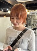 オレンジベージュ / レイヤーボブ
