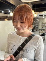 ロアバイチェリーコークウブ(Loa by CHERRY COKE ubu) オレンジベージュ / レイヤーボブ