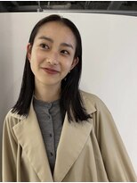 ナヌーク シブヤ(nanuk shibuya)&nbsp;サラッと酸性ストレートと、鎖骨ラインのロブカット