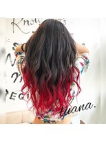 ヘアーデザインルアナ(Hair design Luana.)&nbsp;派手髪！グラデーションカラーレッド
