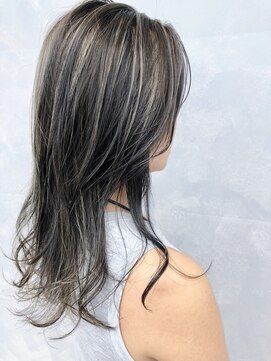 ヴァンクラウドフロムコウベ 恵庭店(VENT CLOUD from KOBE) 暗髪でも透明感！10代20代☆シルバーアッシュハイライト